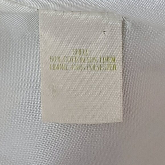 KATE SPADE Jillian Linen Blend Striped Bow-Waist Midi Dress Women's Size 6 - Picture 13 of 16